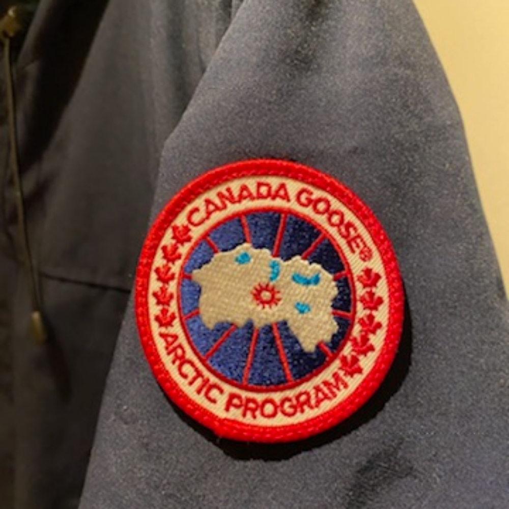 SOLD!!Canada Goose Langford Navy Blue Coat Jacket Down Men's